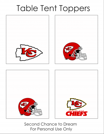 Second Chance To Dream - Super Bowl 55 Party Printables