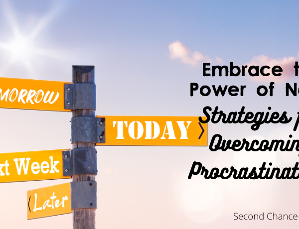 Embrace the power of Now Strategies for overcoming procrastination