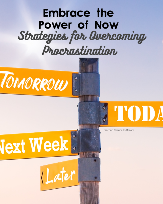 Embrace the power of Now Strategies for overcoming procrastination